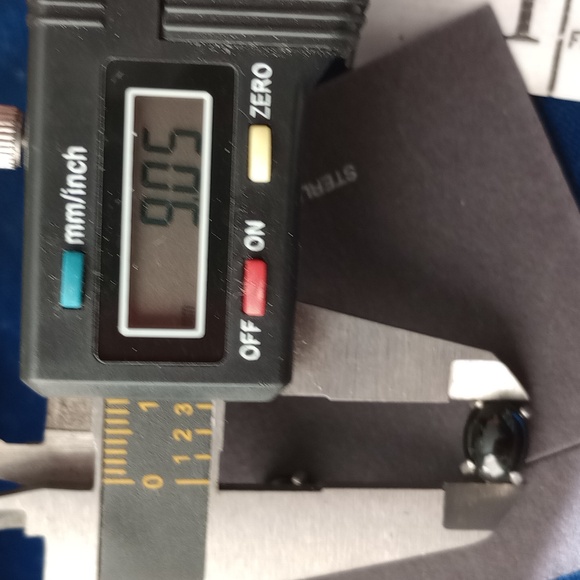 Black Onyx Stone Stud Earrings - Picture 12 of 12